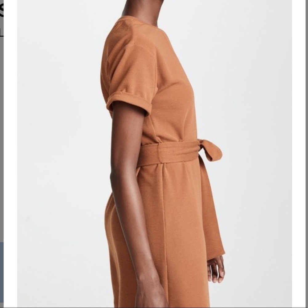 J.O.A. Brown Tie Front Sleeve Casual Dress - Picture 5 of 7